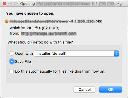 Boîte de dialogue de sauvegarde