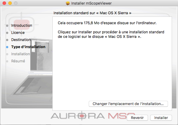 Emplacement de linstallation